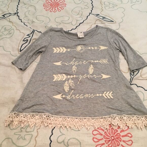 K.Jen Gray Top Size Medium - Picture 6 of 8